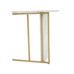 Vieste White Marble Effect Console Table