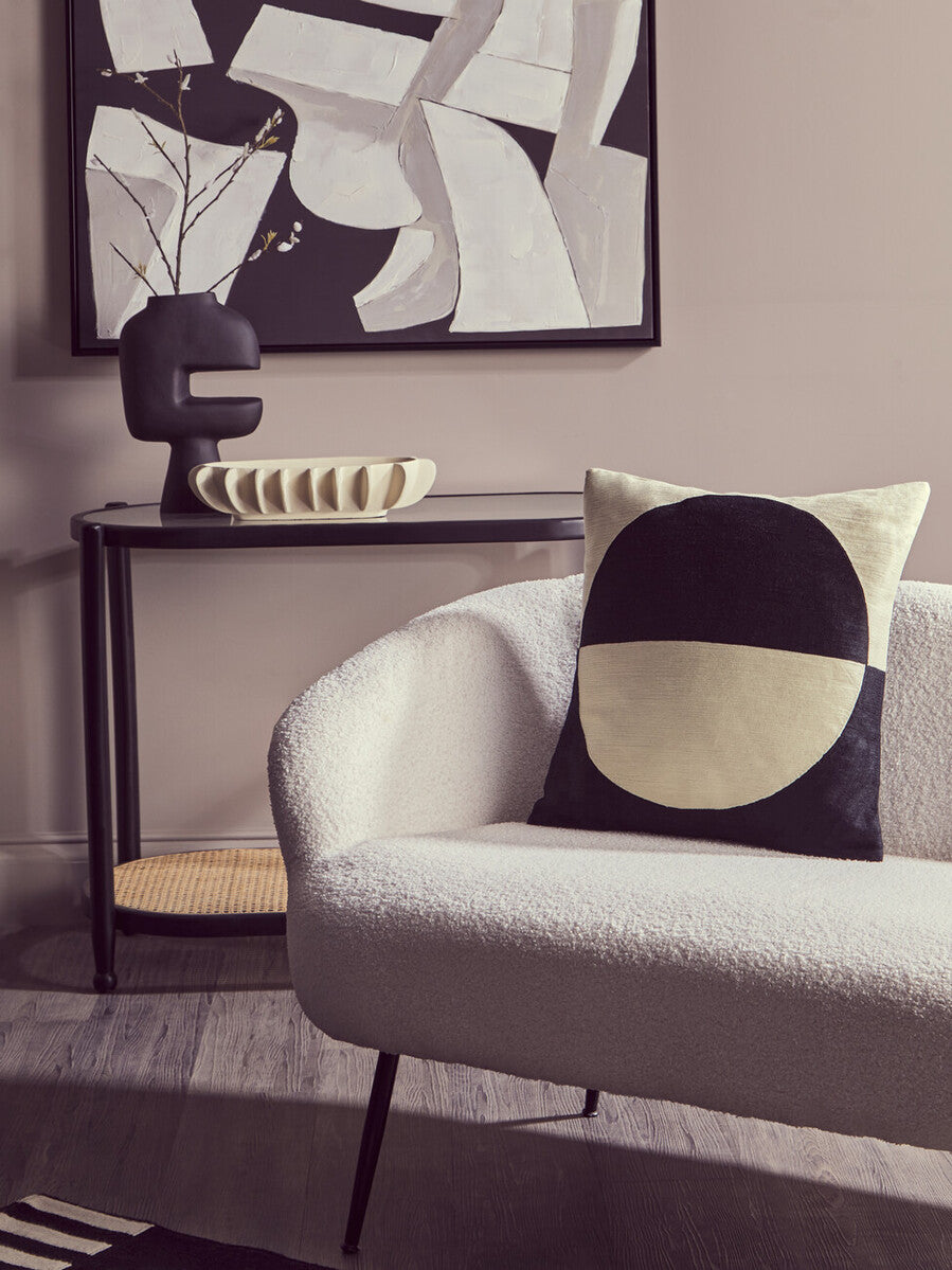 Cebu Rattan and Glass 2 Tier Console Table