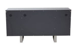 Genoa Four Door Grey Gloss Finish Sideboard