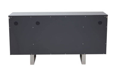 Genoa Four Door Grey Gloss Finish Sideboard