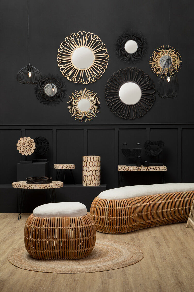 Manado Natural Rattan Bean Bench