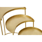 Suar Nest Of Three Antique Brass Finish Side Tables