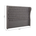 Parkside Grey Super Kingsize Headboard