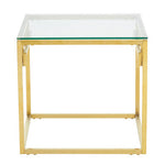 Allure Gold Brushed Side Table