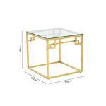 Allure Gold Brushed Side Table