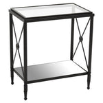 Axis Rectangular Black Finish Side Table