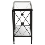 Axis Rectangular Black Finish Side Table