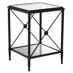 Axis Square Black Finish Side Table