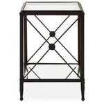 Axis Square Black Finish Side Table