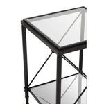 Axis Square Black Finish Side Table