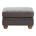 Spencer Grey Fabric Footstool