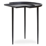 Simbolo Black Nickel Top Side Table