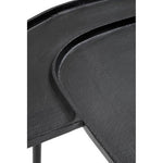 Simbolo Black Nickel Top Side Table