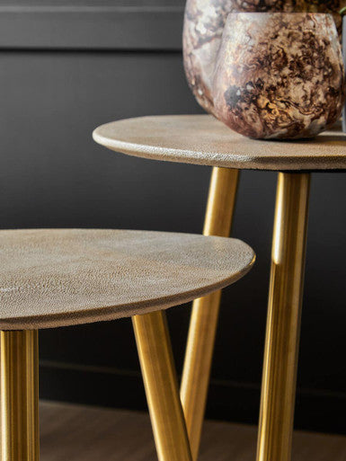 Cadio Set Of Two Shagreen Tables