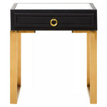Cardoba 1 Drawer Faux Shagreen Side Table