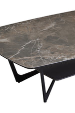 Imperia Grey Ceramic Marble Effect Coffee Table