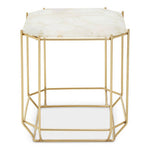 Jaipur White Quartz Side Table