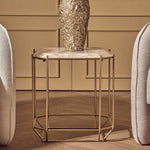 Jaipur White Quartz Side Table