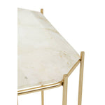 Jaipur White Quartz Side Table