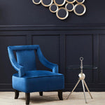 Oria Clear Glass Stainless Steel Silver Frame Side Table