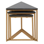 Varana Nest Of Three Triangular Tables