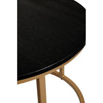 Varana Nest Of Two Black Marble Top Round Tables