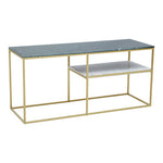 Nirav Assorted Marble And Gold Frame Console Table
