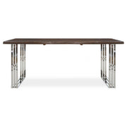 Hampstead Natural And Silver Dining Table