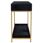 Kensington Townhouse Hair on Leather Two Drawer Console Table