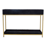 Kensington Townhouse Hair on Leather Two Drawer Console Table