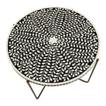Fusion Bone Inlay Round Coffee Table