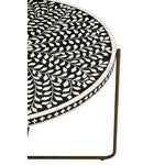 Fusion Bone Inlay Round Coffee Table