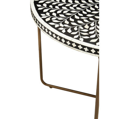 Fusion Bone Inlay Round Coffee Table
