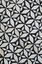 Fusion Round Bone Inlay Coffee Table With Gold Base