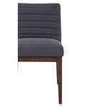 Brando Charcoal Grey Dining Chair with Oak Legs