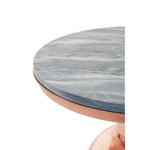 Amira Black Marble Top Copper Base Side Table