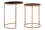 Amira Nest Of Two Gold Tables