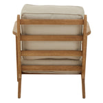 Hector Natural Linen and Oak Wood Armchair