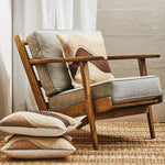 Hector Natural Linen and Oak Wood Armchair