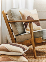 Hector Natural Linen and Oak Wood Armchair