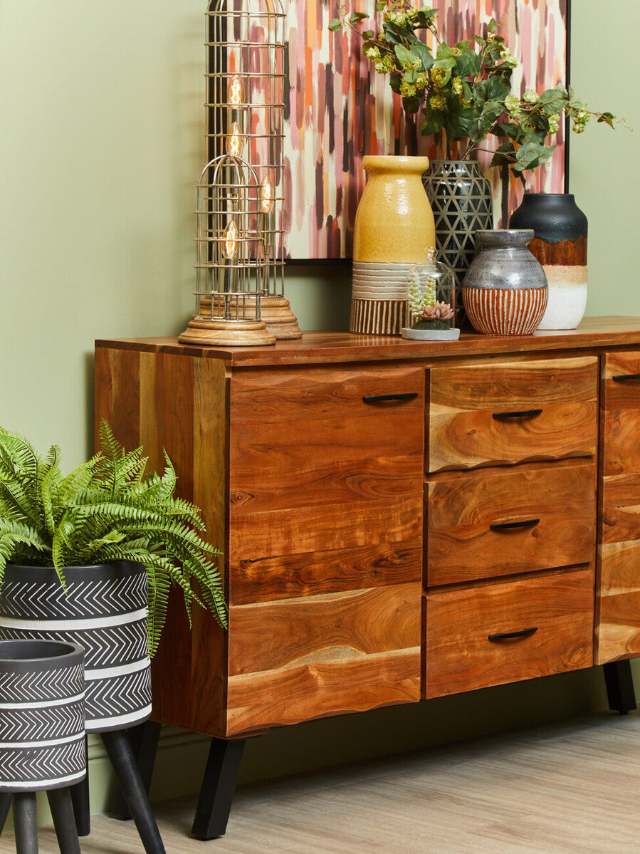 Nashik Large Acacia Sideboard