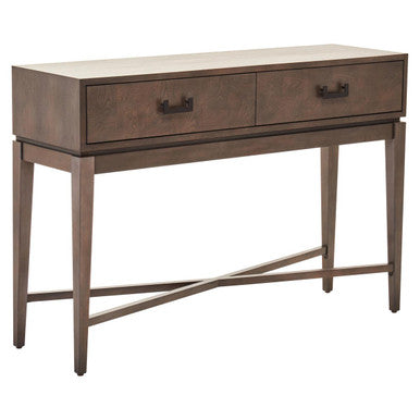 Dimaro Antique Grey Two Drawer Console Table