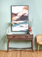 Dimaro Antique Grey Two Drawer Console Table