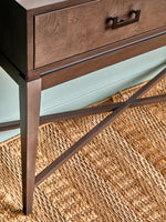 Dimaro Antique Grey Two Drawer Console Table