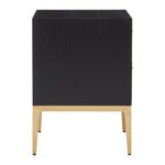 Deruta Two Drawer Grey Shagreen Effect Side Table