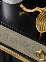Deruta Shagreen Effect One Drawer Console Table