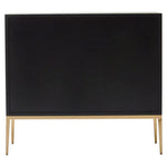 Davoli Black and Gold Two Door Sideboard