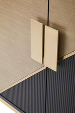 Davoli Black and Gold Two Door Sideboard