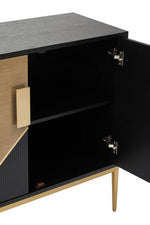 Davoli Black and Gold Two Door Sideboard