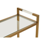 Vogue Matte Gold Console Table